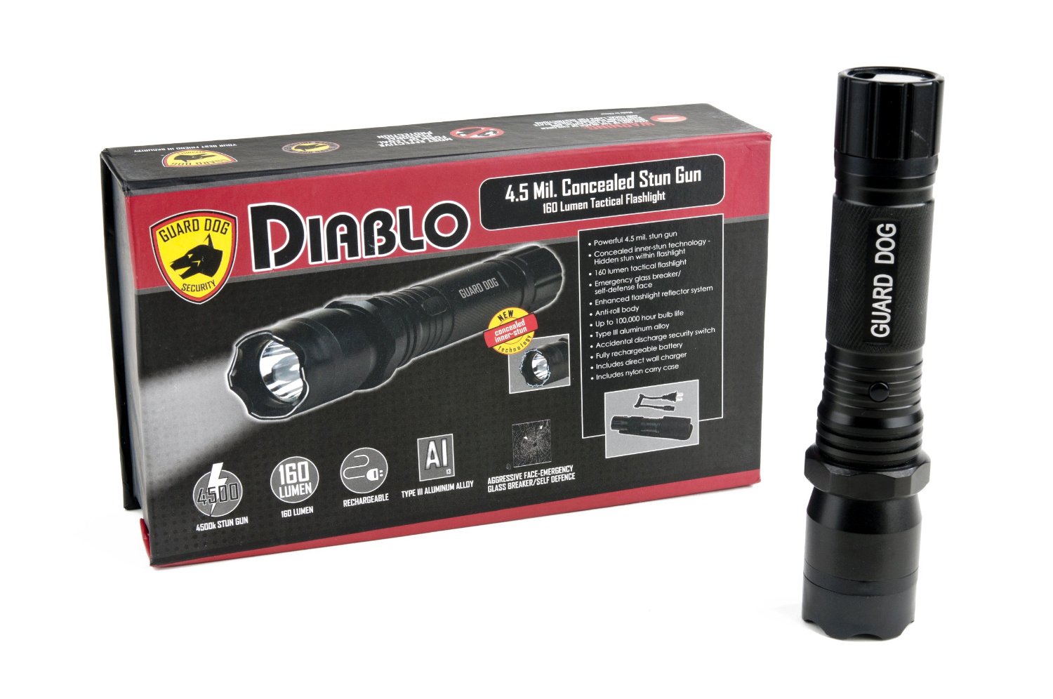 Guard Dog Security Tactical Flashlight with Stun Gun Review Survival